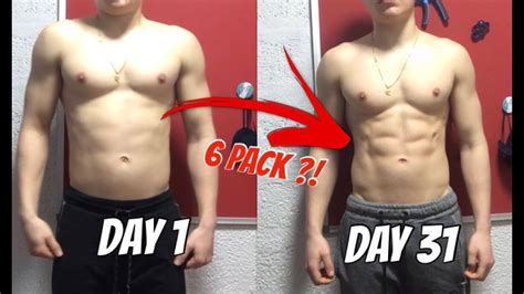 ‘I did a plank every day for a month – and these were the results'.